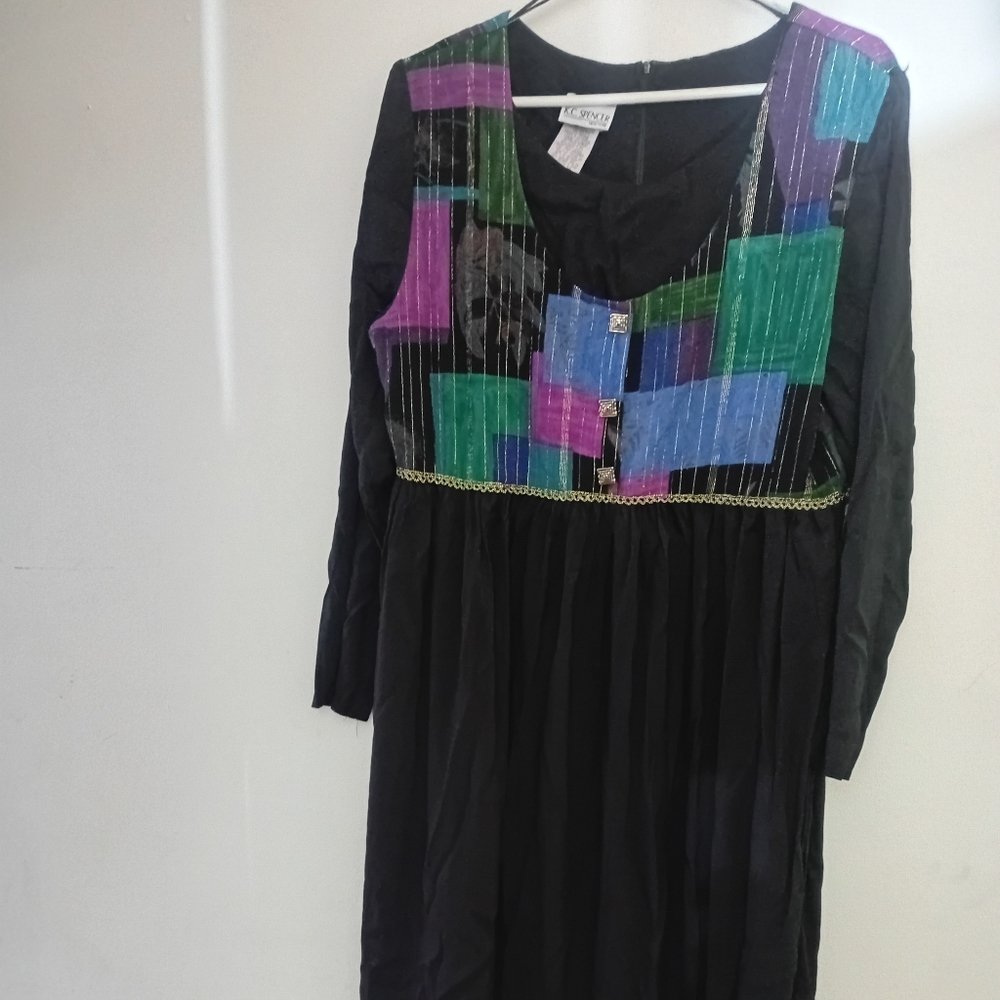Vintage New York 1980's Spencer's Black Dress